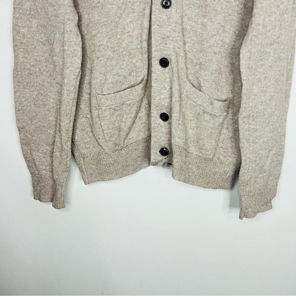 J. Crew Tan Alpaca/Merino Blend Cardigan Sweater Large - Picture 6 of 8